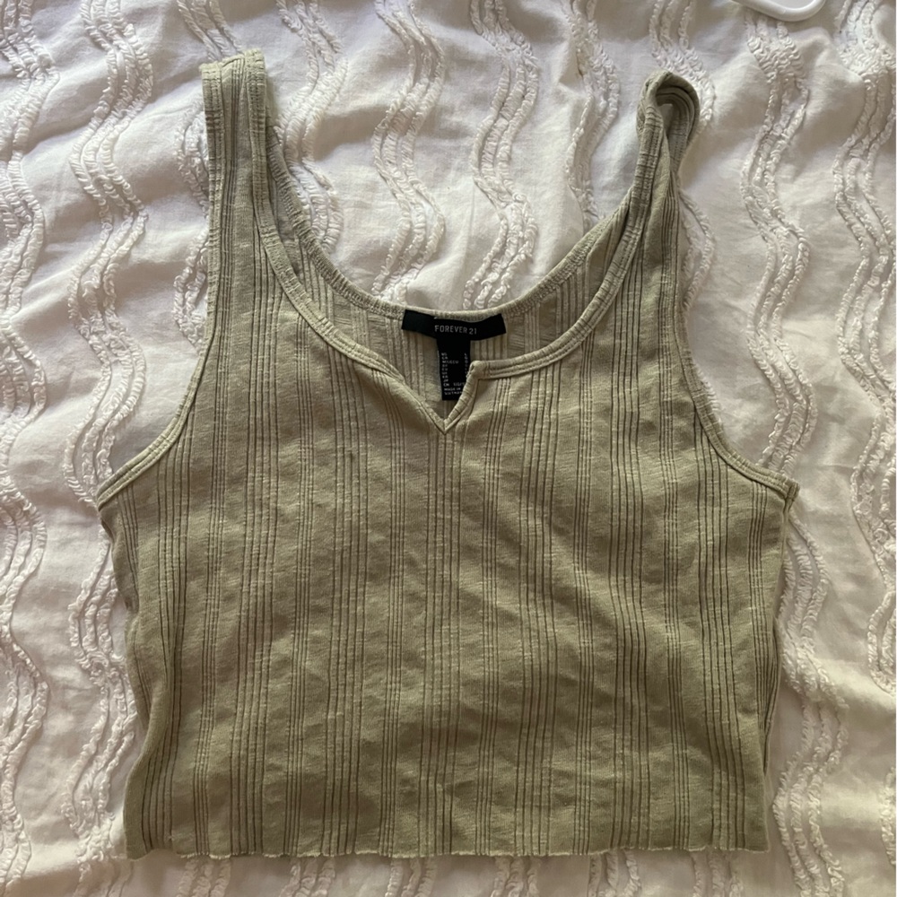 Green forever 21 tank top